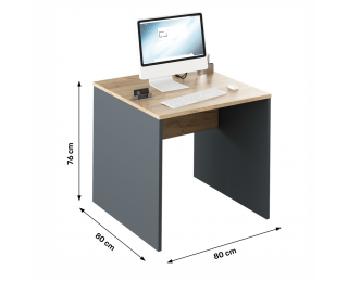 Písací stôl Rioma Typ 17 - grafit / dub artisan