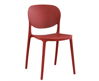 Plastová stolička Fedra - červená