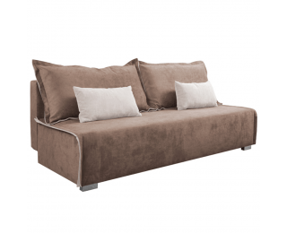 Rozkladacia pohovka s úložným priestorom Tabir - hnedá / svetlohnedá