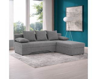Rohová sedačka s rozkladom Polaris New L/P - sivá