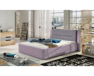 Čalúnená manželská posteľ Portima 140 - ružová / fialová