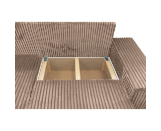 Rohová sedačka s rozkladom Prema Roh Uni L/P - sivohnedá (taupe)