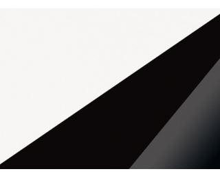 Komoda Solar SLR-01 - biela / čierny lesk