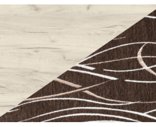 Taburetka ZKU-04 - craft biely / šenil safari Taburetka ZKU-04 - craft biely / šenil safari