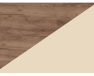 TV stolík Stella STE-04 - craft tobaco / krémová