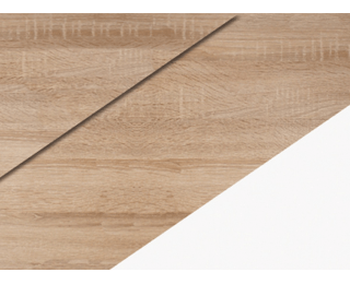 Šatníková skriňa s posuvnými dverami Rico 160B 2D - sonoma svetlá / biela