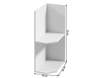 Dolná kuchynská skrinka Provance D25PZ P - biela