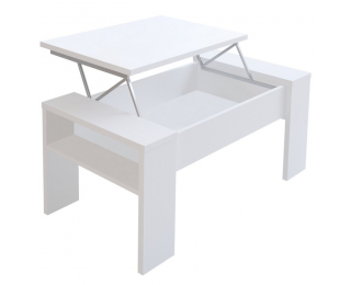 Konferenčný stolík s úložným priestorom Pula - biela