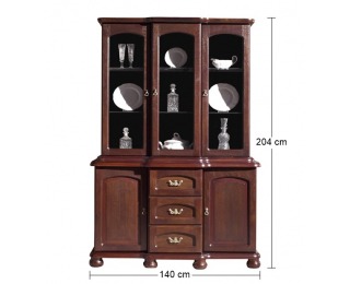 Rustikálna vitrína s komodou Anita M - bawaria