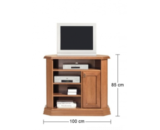Rustikálny TV stolík Monika - drevo D3