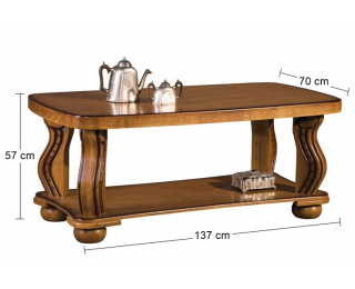 Konferenčný stolík Parys - drevo D3
