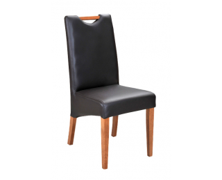 Jedálenská stolička Raczka - drevo D3 / tmavosivá (Platin)
