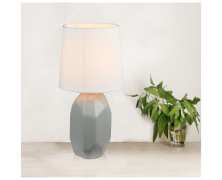 Stolná lampa Qenny Typ 2 - sivá / biela