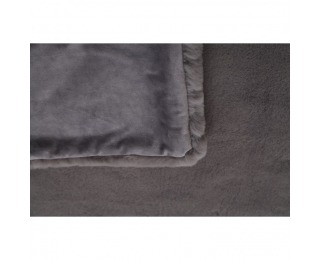 Kožušinová deka Rabita Typ 3 150x170 cm - sivá