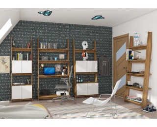 Konferenčný stolík Rack RAC-02 - dub burgundský