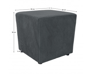 Taburetka Regory - tmavosivá