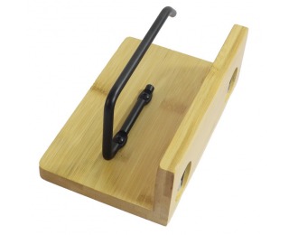 Držiak na toaletný papier Rekusi - hnedá / čierna