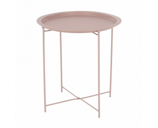 Príručný stolík s odnímateľnou táckou Render - nude ružová