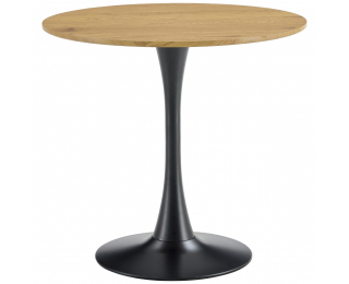 Okrúhly jedálenský stôl Reventon New 110 - dub / čierna