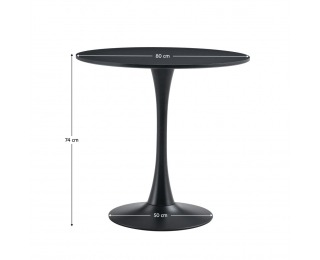 Okrúhly jedálenský stôl Reventon New 80 - čierna