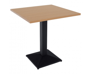 Jedálenský bistro stôl Rinaldo Typ 1 70x70 cm - dub sonoma / čierna