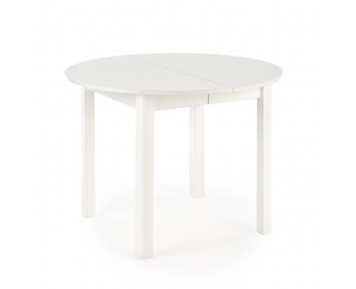 Okrúhly rozkladací jedálenský stôl Ringo - biela