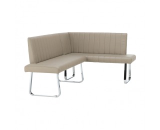 Rohová lavica do kuchyne Emori Set L - sivohnedá