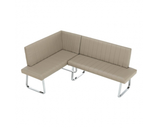 Rohová lavica do kuchyne Emori Set P - sivohnedá