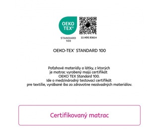 Obojstranný taštičkový matrac Rolko 80x200 cm - biela