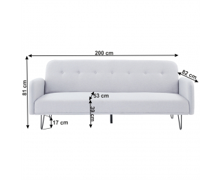 Rozkladacia pohovka Pulsa - svetlosivá Rozkladacia pohovka Pulsa - svetlosivá
