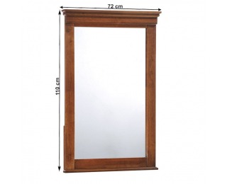 Rustikálne zrkadlo na stenu Saturn 5 - dub tmavý