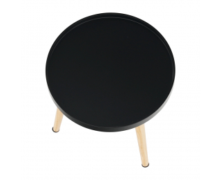 Príručný stolík Sanse Typ 2 - čierna / prírodná