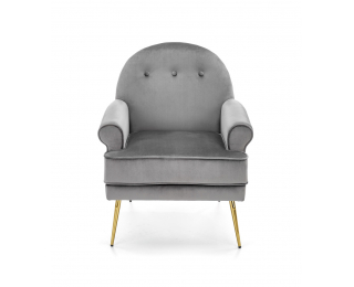 Dizajnové kreslo Santi - sivá / zlatá Dizajnové kreslo Santi - sivá / zlatá