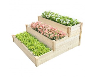 Modulárny vyvýšený záhon Sanym - hnedá