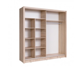 Šatníková skriňa s posuvnými dverami Birgamo Typ 2 - dub sonoma Šatníková skriňa s posuvnými dverami Birgamo Typ 2 - dub sonoma