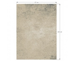 Koberec Sauron 67x210 cm - béžová / mramorový vzor