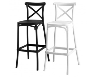 Barová stolička Savita Typ 2 - čierna