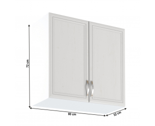 Horná kuchynská skrinka Sicilia G80 - biela / sosna Andersen Horná kuchynská skrinka Sicilia G80 - biela / sosna Andersen