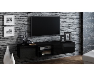 TV stolík Sigma 1E - čierna / čierny lesk