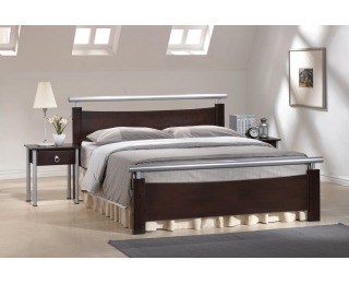 Manželská posteľ s roštom Madryt 160 - wenge