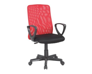 Kancelárska stolička Q-083 - červená / čierna