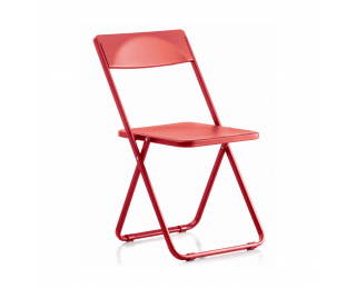 Skladacia stolička Smily - červená