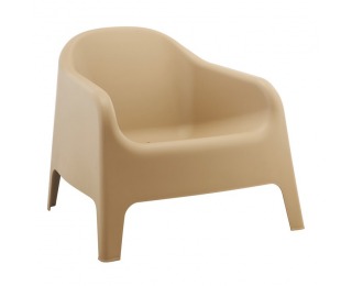 Záhradné stohovateľné kreslo Sokra New - hnedá