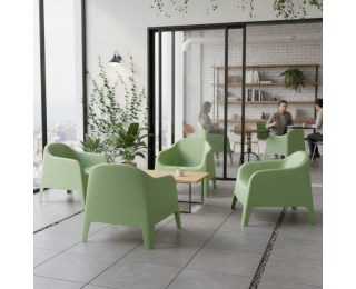 Záhradné stohovateľné kreslo Sokra New - zelená