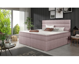 Čalúnená manželská posteľ s úložným priestorom Spezia 160 - ružová