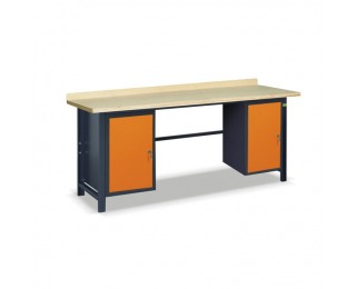 Pracovný stôl SS03L/AA - grafit / oranžová Pracovný stôl SS03L/AA - grafit / oranžová