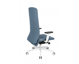 Kancelárska stolička s podrúčkami Starmit W - modrá / biela