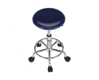 Stolička na kolieskach Mabel 3 New - modrá / chróm