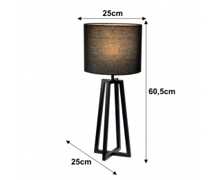Stolná lampa Qenny Typ 15 - čierna