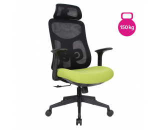 Kancelárske kreslo Sulivan - zelená / čierna